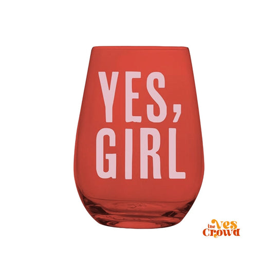 Say Yes to... Encouraging Yourself Stemless Wine Glass